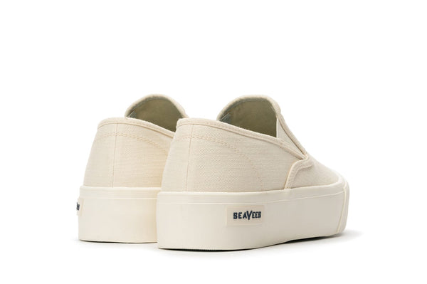 Seavees Womens Baja Slip On Platform Bleach