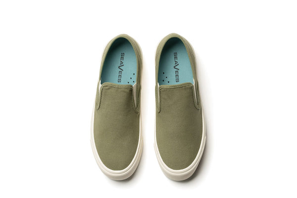 Seavees Womens Baja Slip On Platform Surplus Green