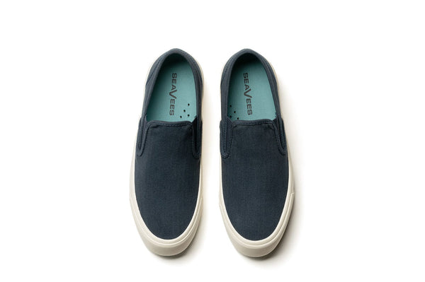 Seavees Womens Baja Slip On Platform True Navy