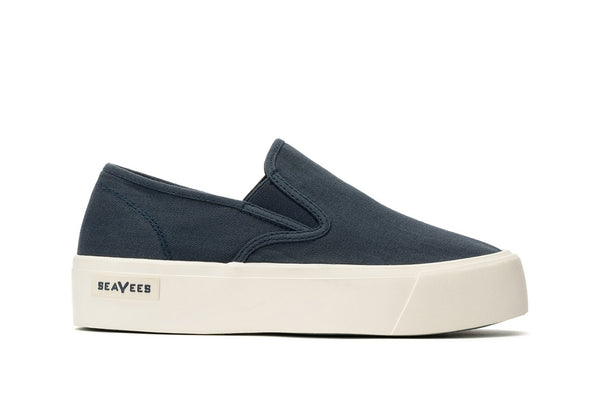 seavees Womens Baja Slip On Platform True Navy