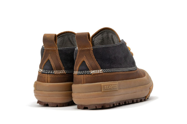 Seavees Womens Carson 3-Eye Boot Peacoat Navy/Bark