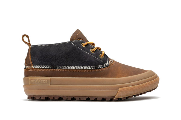 seavees Womens Carson 3-Eye Boot Peacoat Navy/Bark