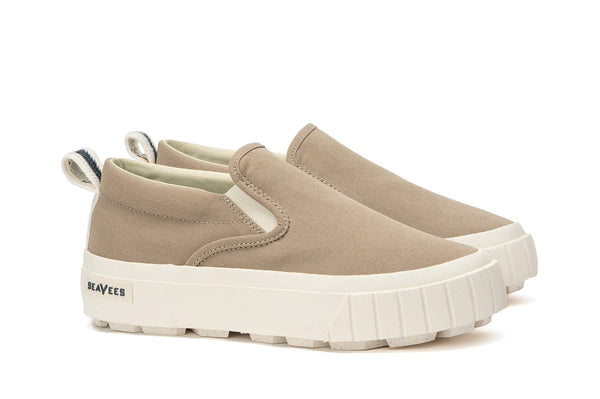 Seavees Womens Fairfax Lug Slip On Stone