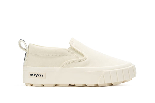 seavees Womens Fairfax Lug Slip On White