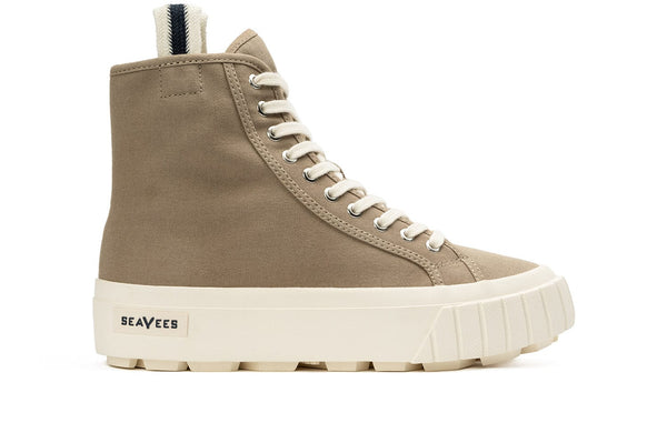 seavees Womens La Brea Lug High Top Stone