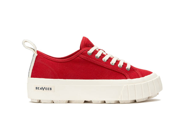 seavees Womens Melrose Lug Platform Cranberry