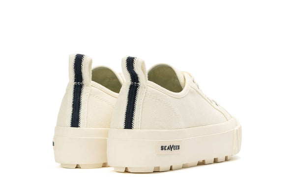 Seavees Womens Melrose Lug Platform White