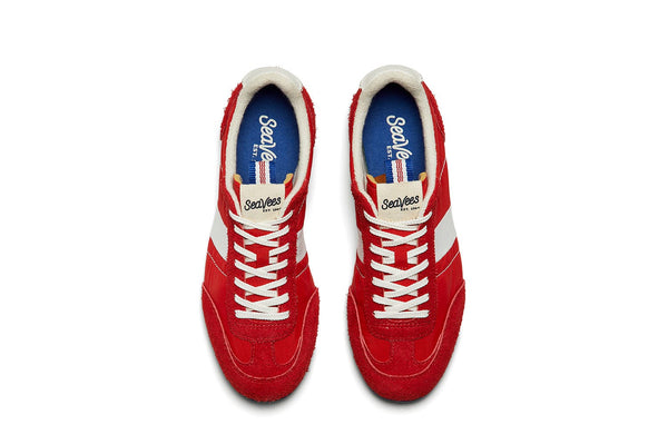 Seavees Womens Parsons Track Shoe Ribbon Red