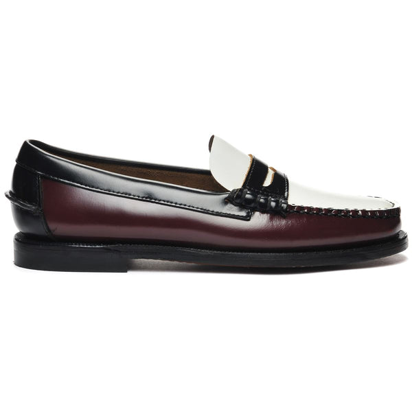 sebago Classic Dan Woman Garnet & White & Black Footwear