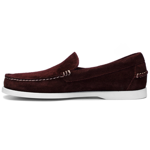 Sebago Dan Boat Roughout Bordeaux & Violet Burnished Footwear