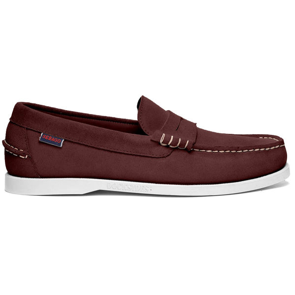 sebago Dan Boat Roughout Bordeaux & Violet Burnished Footwear