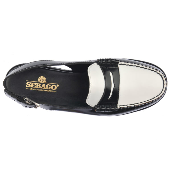 Sebago Dan Sandal Polaris Woman Black & White Footwear