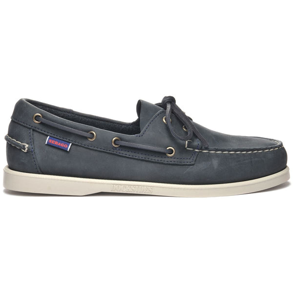 sebago Docksides Portland Crazy H Navy Blue Footwear