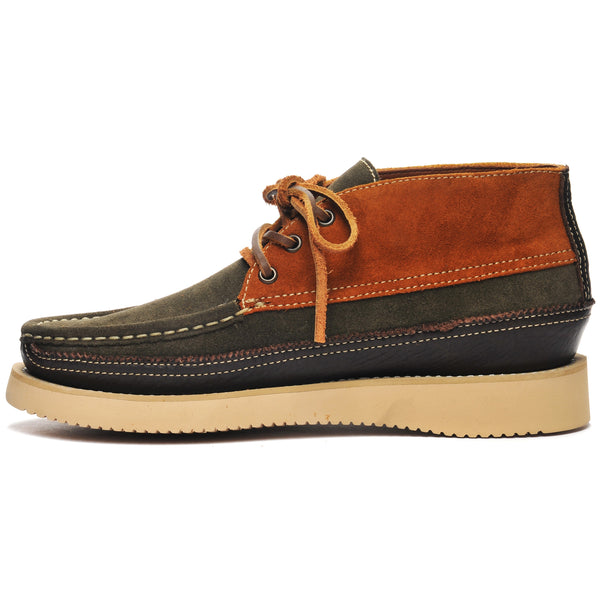 Sebago Miwak Suede Canoe Moc Cognac & Mustard & Dark Green & Dark Brown Footwear