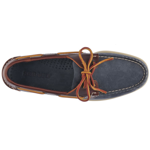 Sebago Portland Nubuck Waxy Blue Navy / Brown Footwear