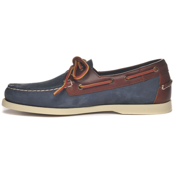 Sebago Portland Nubuck Waxy Blue Navy / Brown Footwear