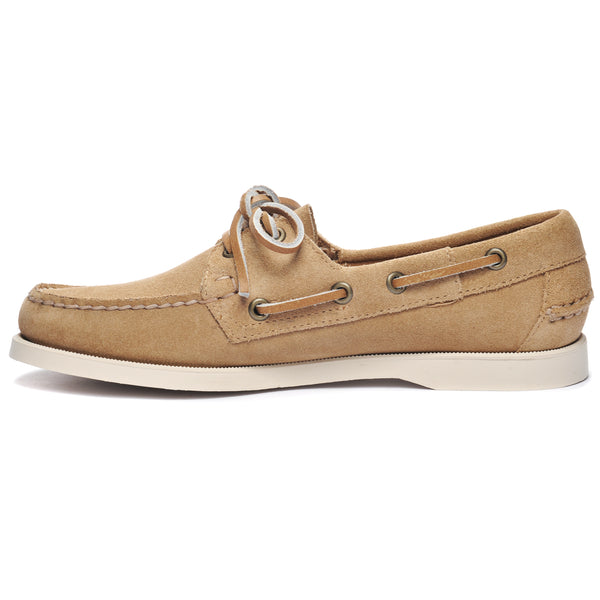 Sebago Portland Rough Out Woman Beige Camel Footwear