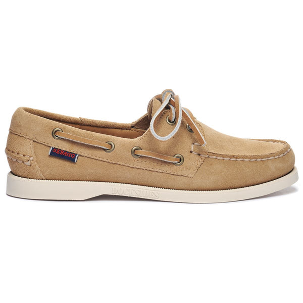 sebago Portland Rough Out Woman Beige Camel Footwear