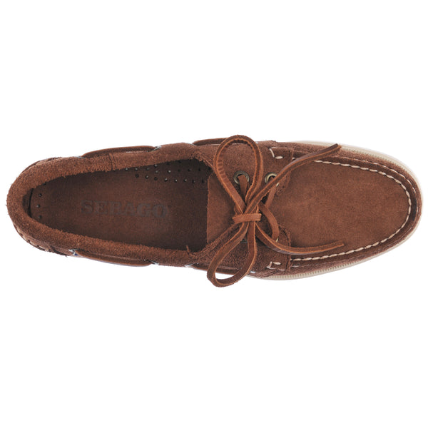 Sebago Portland Rough Out Woman Dark Brown Footwear