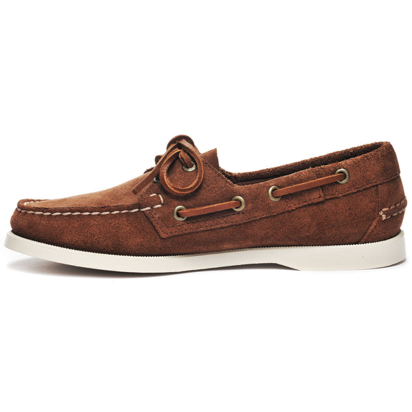 Sebago Portland Rough Out Woman Dark Brown Footwear