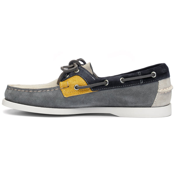 Sebago Rossisland Jib Grey & Taupe & Navy Blue & Mustard Footwear