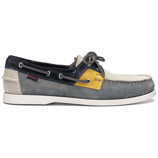 sebago Rossisland Jib Grey & Taupe & Navy Blue & Mustard Footwear