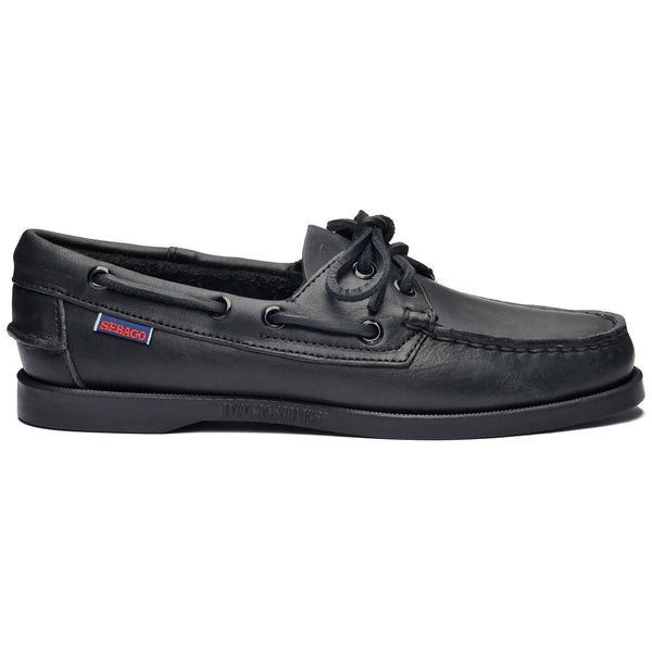 sebago Classic Portland Woman Total Black Footwear