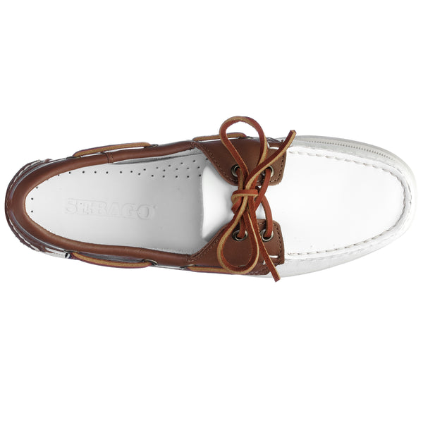 Sebago Classic Portland Woman White & Brown Footwear