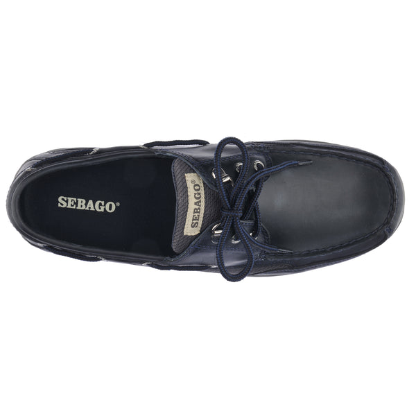 Sebago Clovehitch Waxed Dark Grey & Navy Footwear