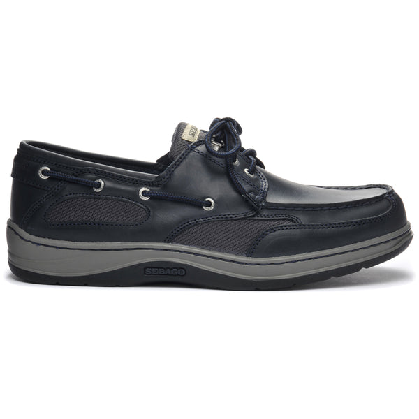 sebago Clovehitch Waxed Dark Grey & Navy Footwear