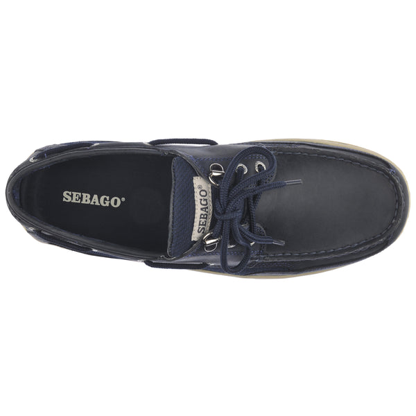 Sebago Clovehitch Waxed Navy Blue Footwear
