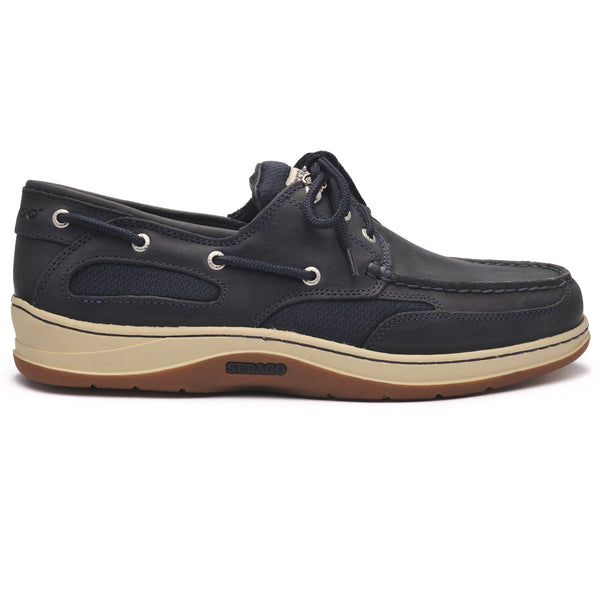 sebago Clovehitch Waxed Navy Blue Footwear