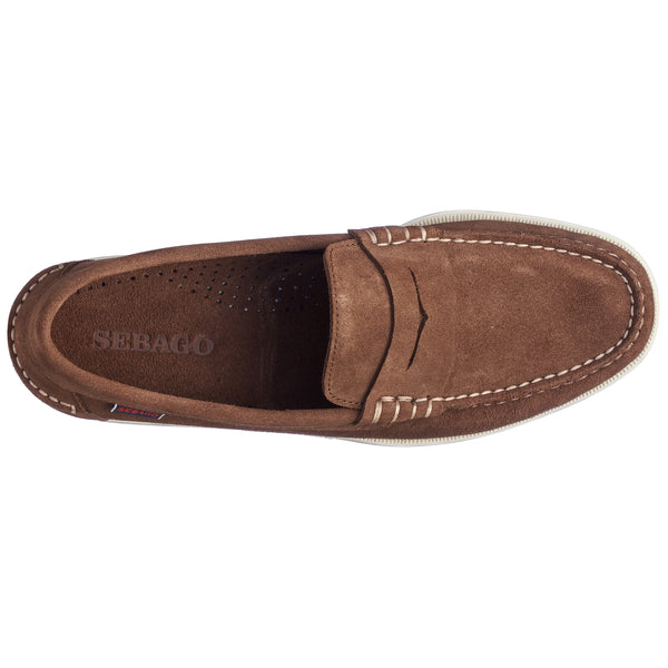 Sebago Dan Boat Rough Out Dark Brown Footwear