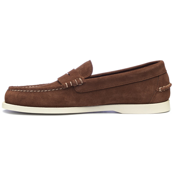 Sebago Dan Boat Rough Out Dark Brown Footwear