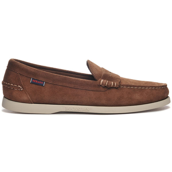 sebago Dan Boat Rough Out Dark Brown Footwear