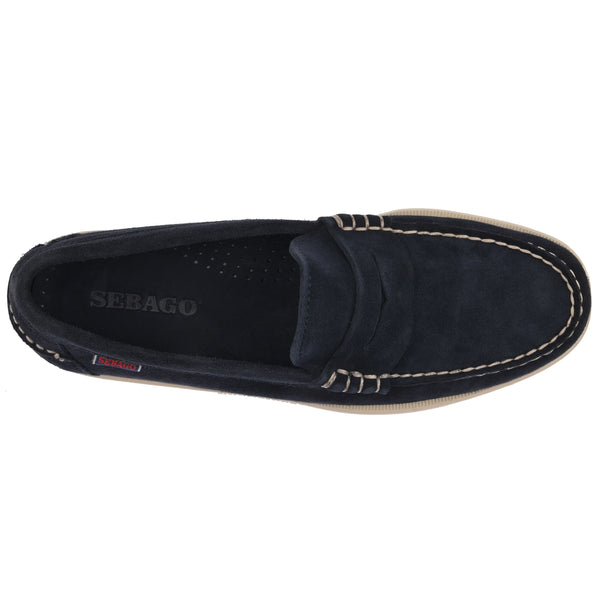 Sebago Dan Boat Roughout Blue Universe Footwear