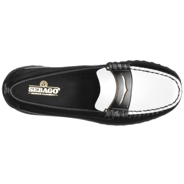 Sebago Dan Lug Black & White Footwear