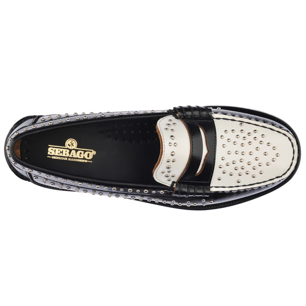 Sebago Dan Studs Woman Black/White Footwear