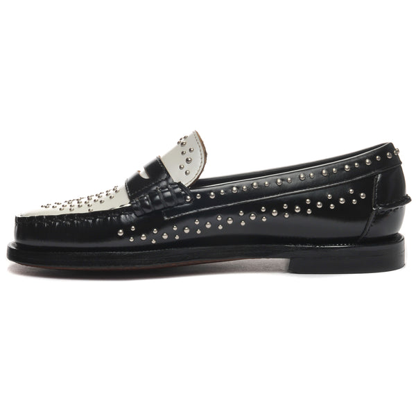 Sebago Dan Studs Woman Black/White Footwear