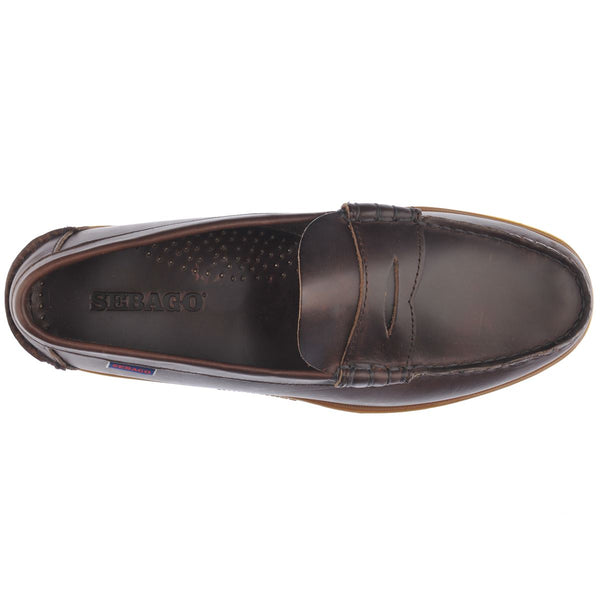 Sebago Dolphin Waxed Dark Brown Footwear