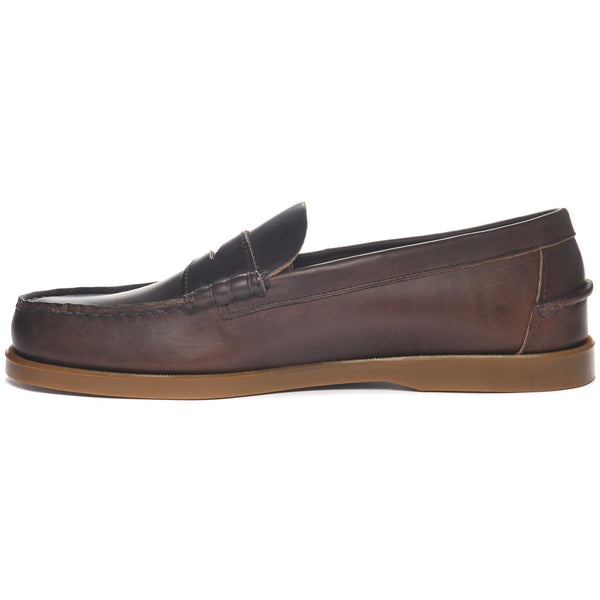 Sebago Dolphin Waxed Dark Brown Footwear