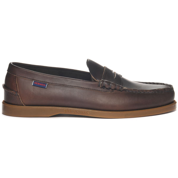 sebago Dolphin Waxed Dark Brown Footwear