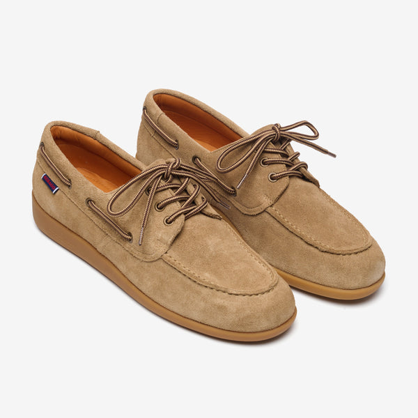 Sebago Gary Jobson Suede Grey Taupe Footwear