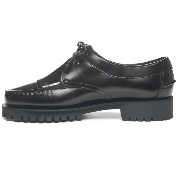 Sebago James Fringe Lug Woman Black Footwear