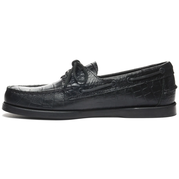 Sebago Portland Exotic Woman Croc Black Footwear