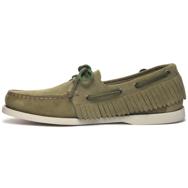 Sebago Portland Fringes Forest Green Footwear