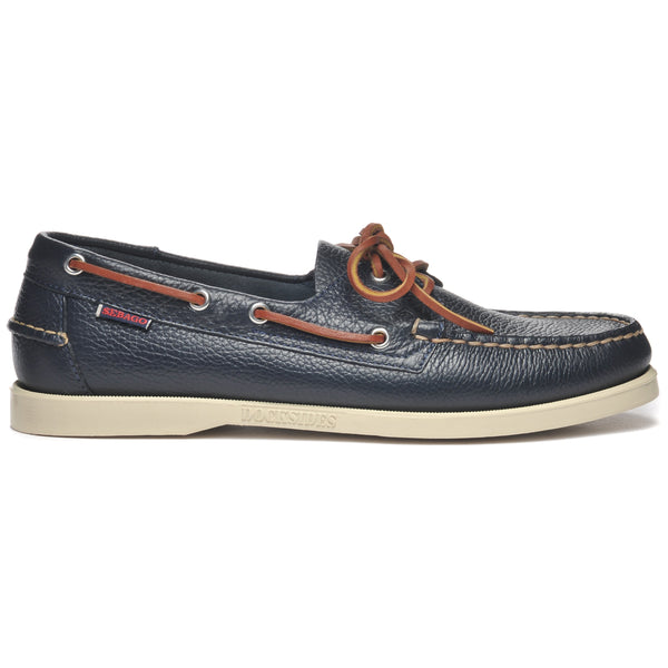 sebago Portland Martellato Blue Navy Footwear