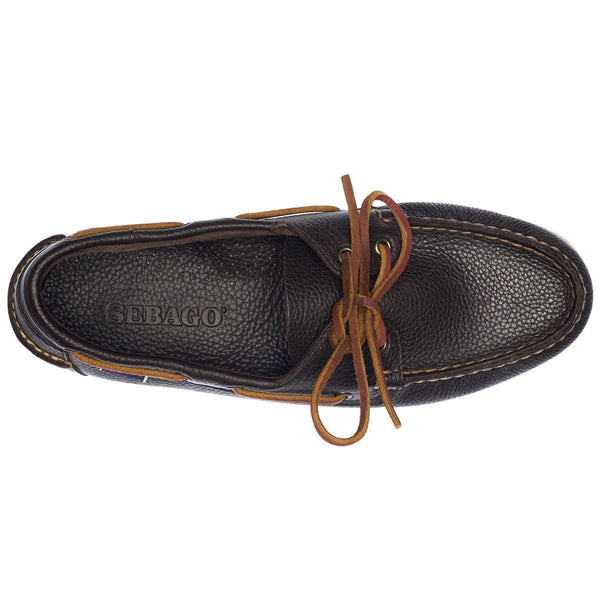 Sebago Portland Martellato Dark Brown Footwear