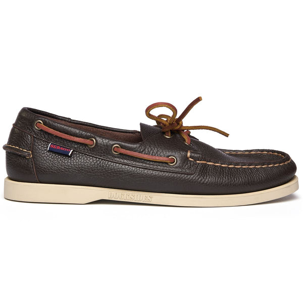 sebago Portland Martellato Dark Brown Footwear