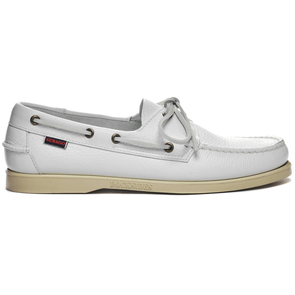 sebago Portland Martellato White Footwear